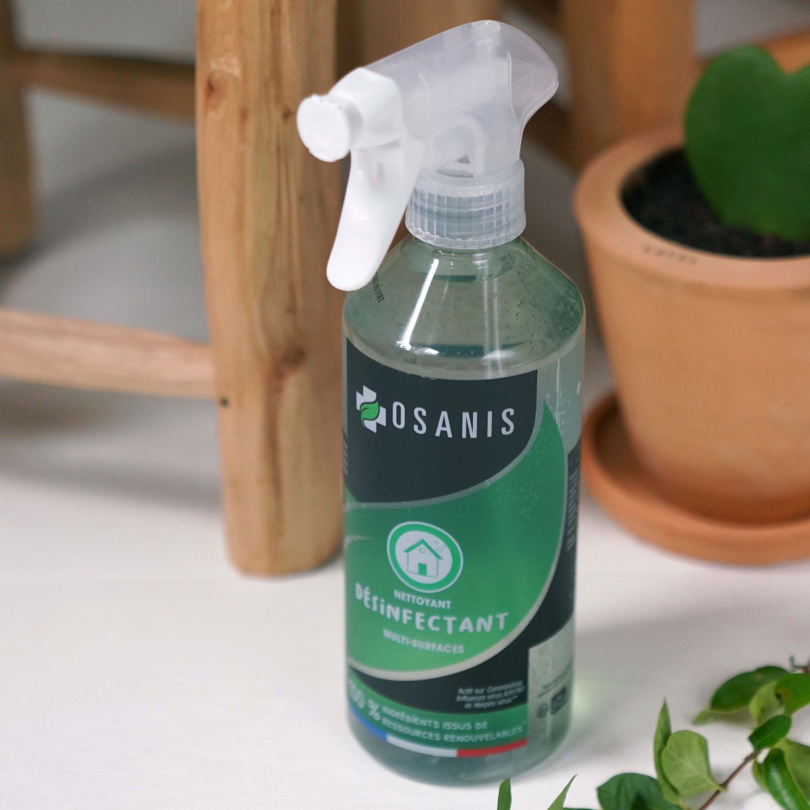 Spray Nettoyant désinfectant multi-surfaces - virucide - rechargeable - 500ml